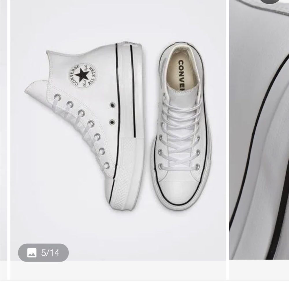 High top platform converse. Worn once.